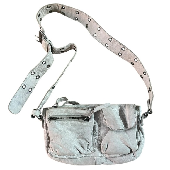 Free People Handbags - Free People Wade Leather Sling Purse Crossbody